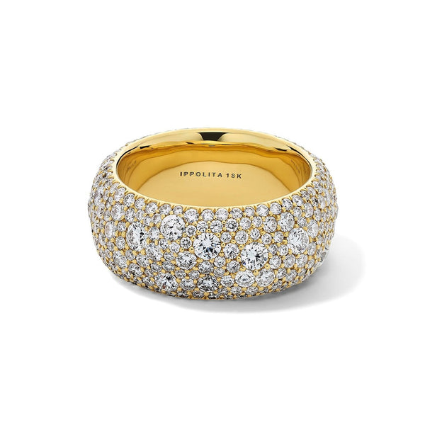 Ippolita Stardust Dune Ring in 18K Gold with Diamonds