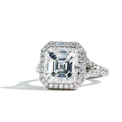 Asscher Engagement Ring 4.50 Carat GIA Certified - Private Label product