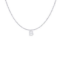 EF Collection Diamond Initial Charm in Yellow gold
