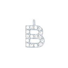 EF Collection Diamond Initial Charm in Yellow gold