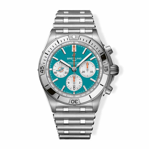 Breitling Chronomat B01 42 NFL Miami Dolphins Edition on Stainless