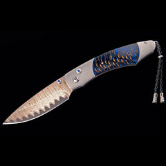 William Henry Spearpoint Pine Ridge Titanium Pine Cone Pocket Knife