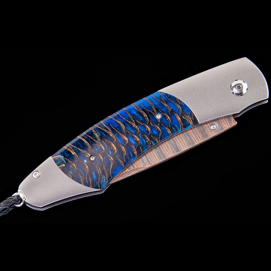 William Henry Spearpoint Pine Ridge Titanium Pine Cone Pocket Knife