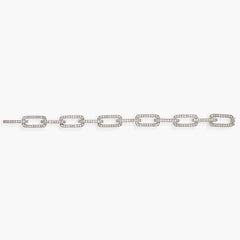 Piranesi Diamond and White Gold Link Bracelet