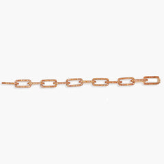 Piranesi Orange Sapphire Yellow Gold Link Bracelet