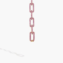 Piranesi Pink Sapphire Rose Gold Link Bracelet