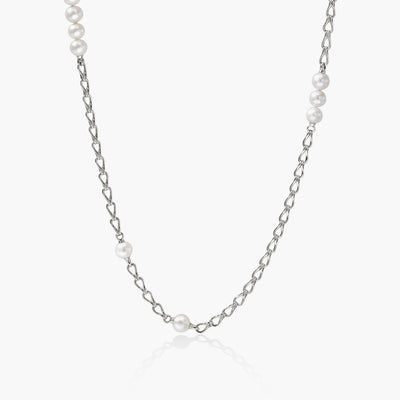John Hardy Surf Pearl Station Silver Necklace - John Hardy product
