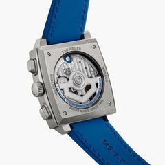 TAG Heuer Monaco Chronograph Heuer 02 Blue Dial Rubber Strap - 39mm