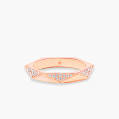 Hexagon Diamond Pavé Ring