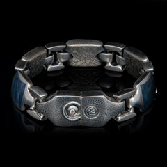 William Henry Retro Labradorite Sterling Silver Bracelet