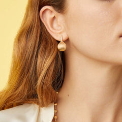 Marco Bicego Africa Constellation Yellow Gold & Diamond Drop Earrings