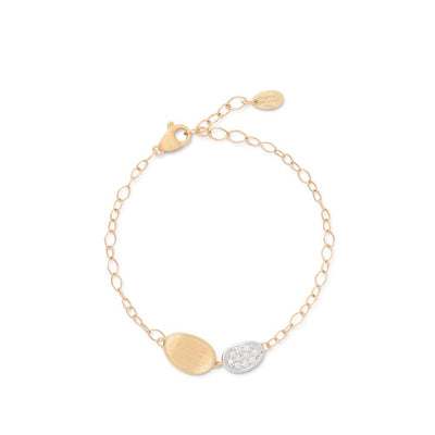 Marco Bicego Lunaria Gold & Diamond Petite Double Leaf Bracelet - Marco Bicego product