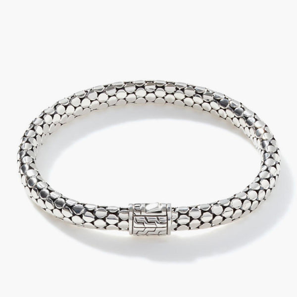 John Hardy Dot Silver Bracelet with Classic Chain Clasp