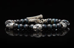 William Henry Blue Skull Patrol Bracelet