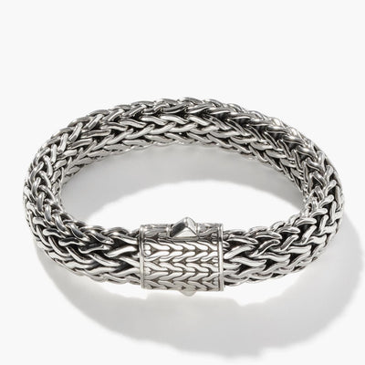 John Hardy Icon 10mm Silver Bracelet with Chain Clasp - John Hardy product