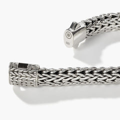 John Hardy Icon 10mm Silver Bracelet with Chain Clasp