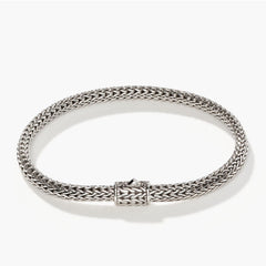 John Hardy Icon 5mm Silver Bracelet with Chain Clasp