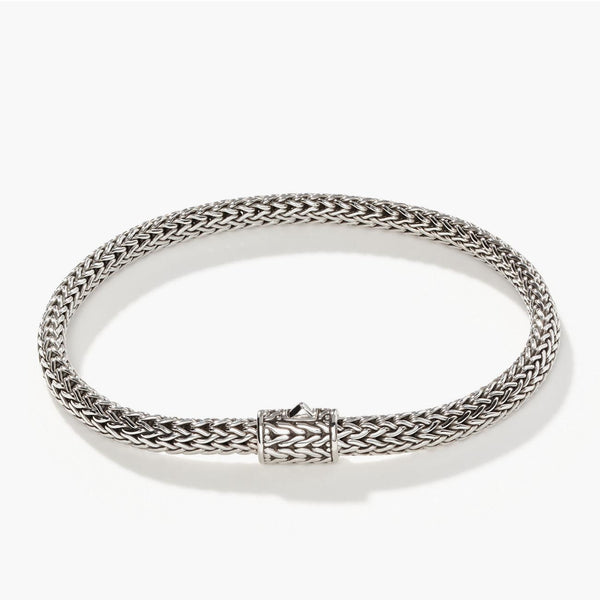 John Hardy Icon 5mm Silver Bracelet with Chain Clasp