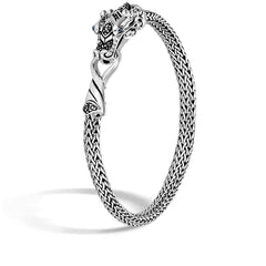 John Hardy Legends Naga Slim Black Sapphire Dragon Head Bracelet