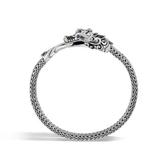 John Hardy Legends Naga Slim Black Sapphire Dragon Head Bracelet