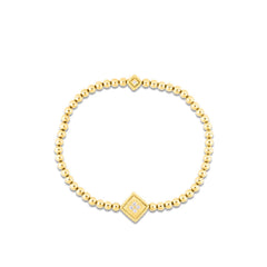 Roberto Coin Palazzo Ducale Diamond Bead Petite Stretch Bracelet