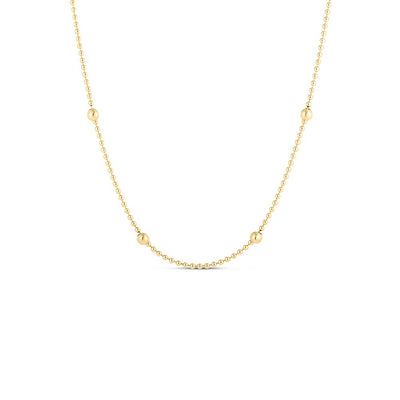 Roberto Coin Beaded Station Chain - 18 Inch - Roberto Coin product