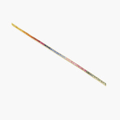 Bellarri Princessa yellow gold sapphire bracelet, front