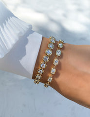 Rahaminov Oval Diamond Bezel Tennis Bracelet
