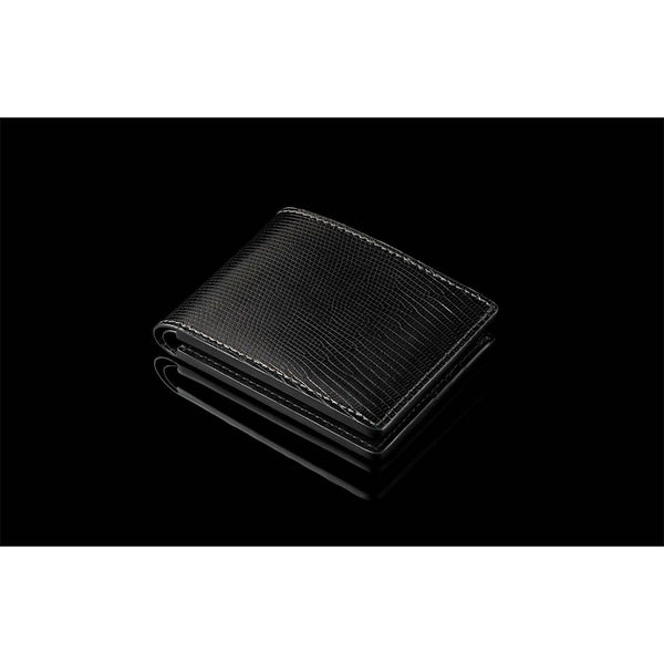 William Henry Midnight Black Bi Fold Wallet