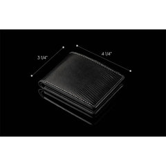 William Henry Midnight Black Bi Fold Wallet