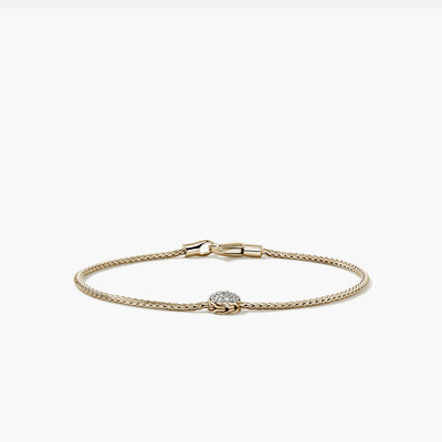John Hardy Essential Diamond Pavé Bracelet in 14K Yellow Gold - John Hardy product