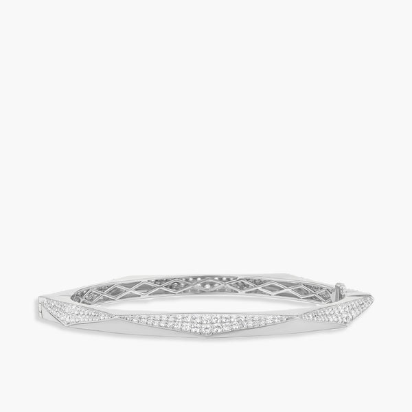 Hexagon Diamond Pavé Bangle