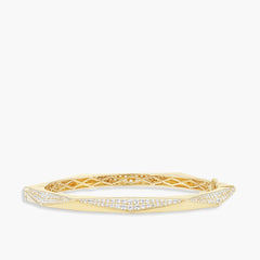 Hexagon Diamond Pavé Bangle