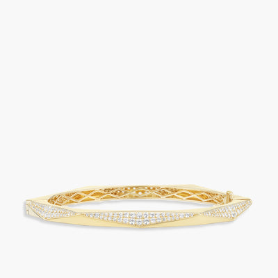 Hexagon Diamond Pavé Bangle - Private Label product