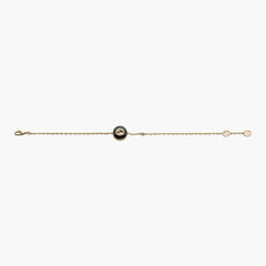 Gucci Interlocking G Chain Bracelet in Black Onyx