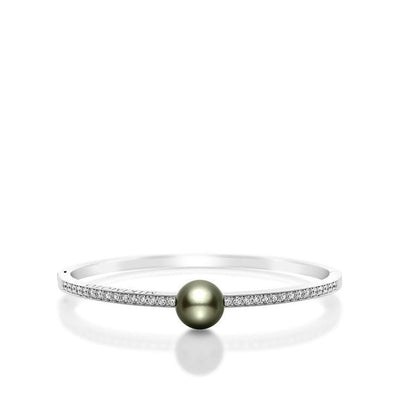 Mikimoto Black South Sea 9.5mm Pearl and Diamond Bracelet - Mikimoto product