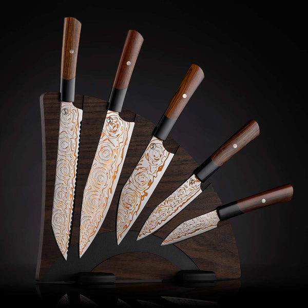 William Henry Kultro Flare Kitchen Knife Set, 5 piece – J.R.DUNN