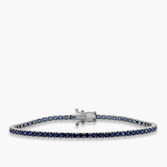 Private Label Blue Sapphire Ombre Tennis Bracelet