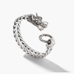 John Hardy Naga Silver 15 x 7mm Rectangular Chain Bracelet