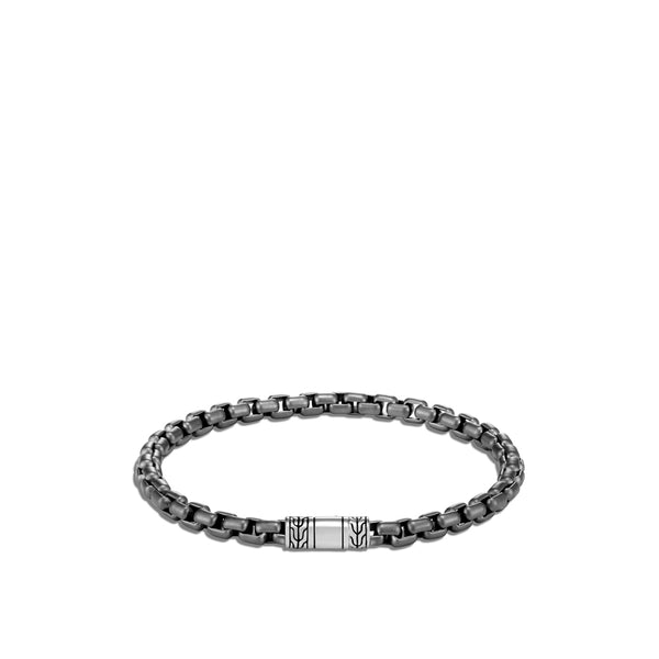 John Hardy Classic Chain Black Rhodium Box Chain Bracelet