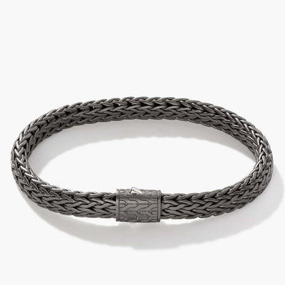 John Hardy Classic Chain Silver Matte Black 8mm Icon Bracelet - John Hardy product