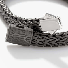 John Hardy Classic Chain Silver Matte Black 8mm Icon Bracelet