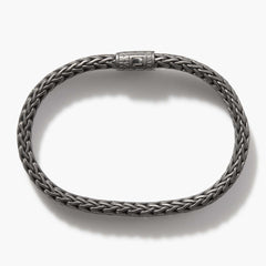 John Hardy Classic Chain Silver Matte Black 8mm Icon Bracelet