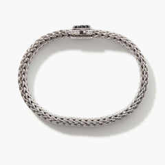 John Hardy Classic Chain 7.5mm Black Sapphire Icon Bracelet