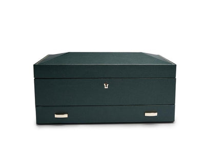 Wolf British Racing Green 10-Piece Watch Box with Drawer - Wolf product