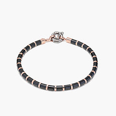 Barakà Snake Two-Tone Black Ceramic Bracelet