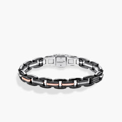 Barakà Explore Mixed Metal Large Link Diamond Bracelet