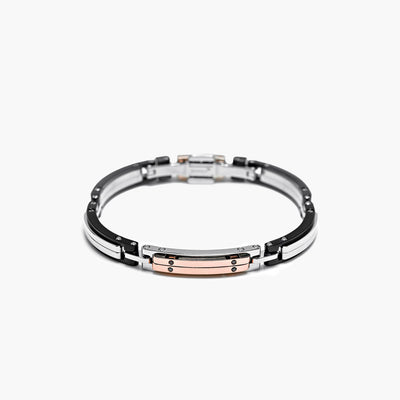 Barakà Explore Two-Tone Bracelet with Black Ceramic - Baraka product
