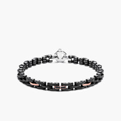 Barakà Explore Mixed Metal Black and White Diamond Bracelet
