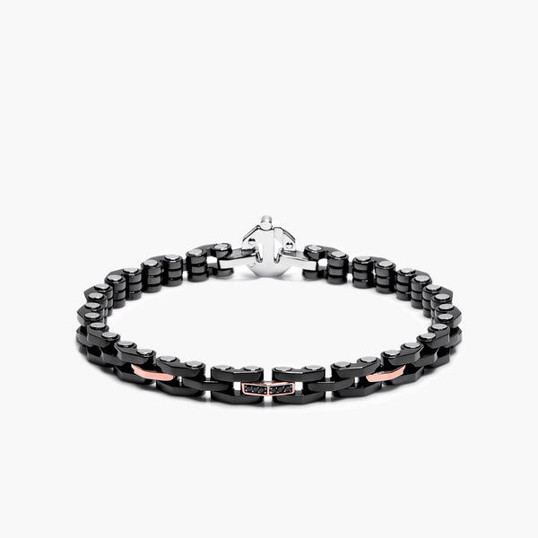 Barakà Explore Mixed Metal Black and White Diamond Bracelet